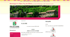 Desktop Screenshot of montaigut-le-blanc.fr